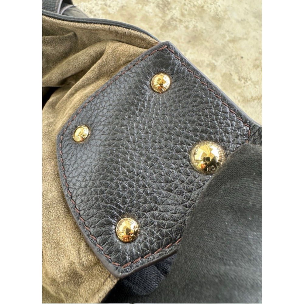 Louis Vuitton Mahina XL Black Monogram Hobo Bag in Leather – Made in Italy - Picture 9 of 11